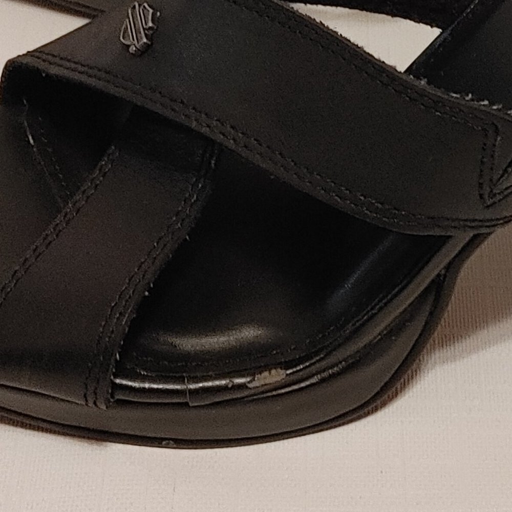 Harley-Davidson® Women's Shawna 4-Inch Black Slide Sandals Women's size 9 HARLEY - Picture 10 of 12